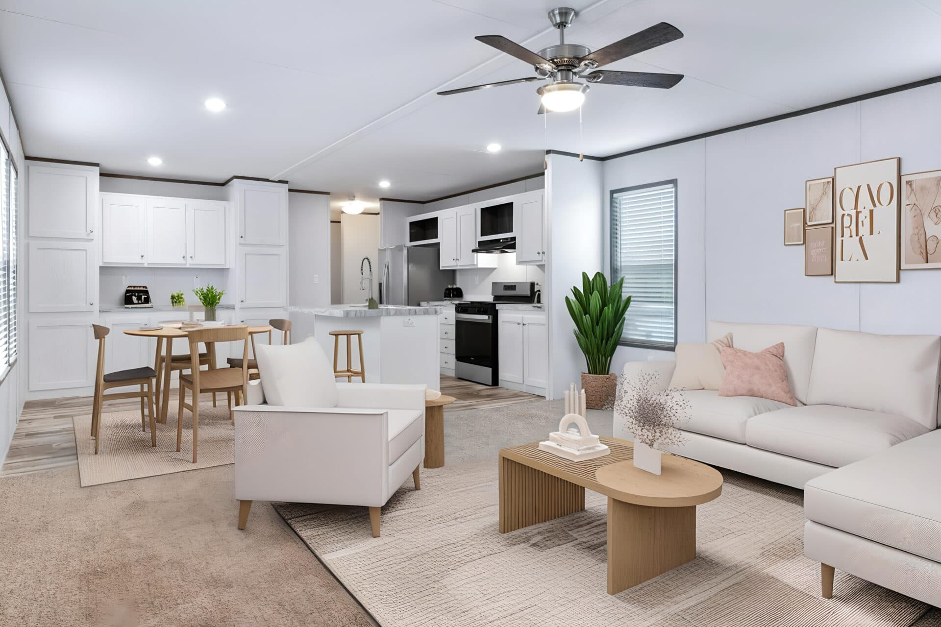 The cuatro interior and hero home features
