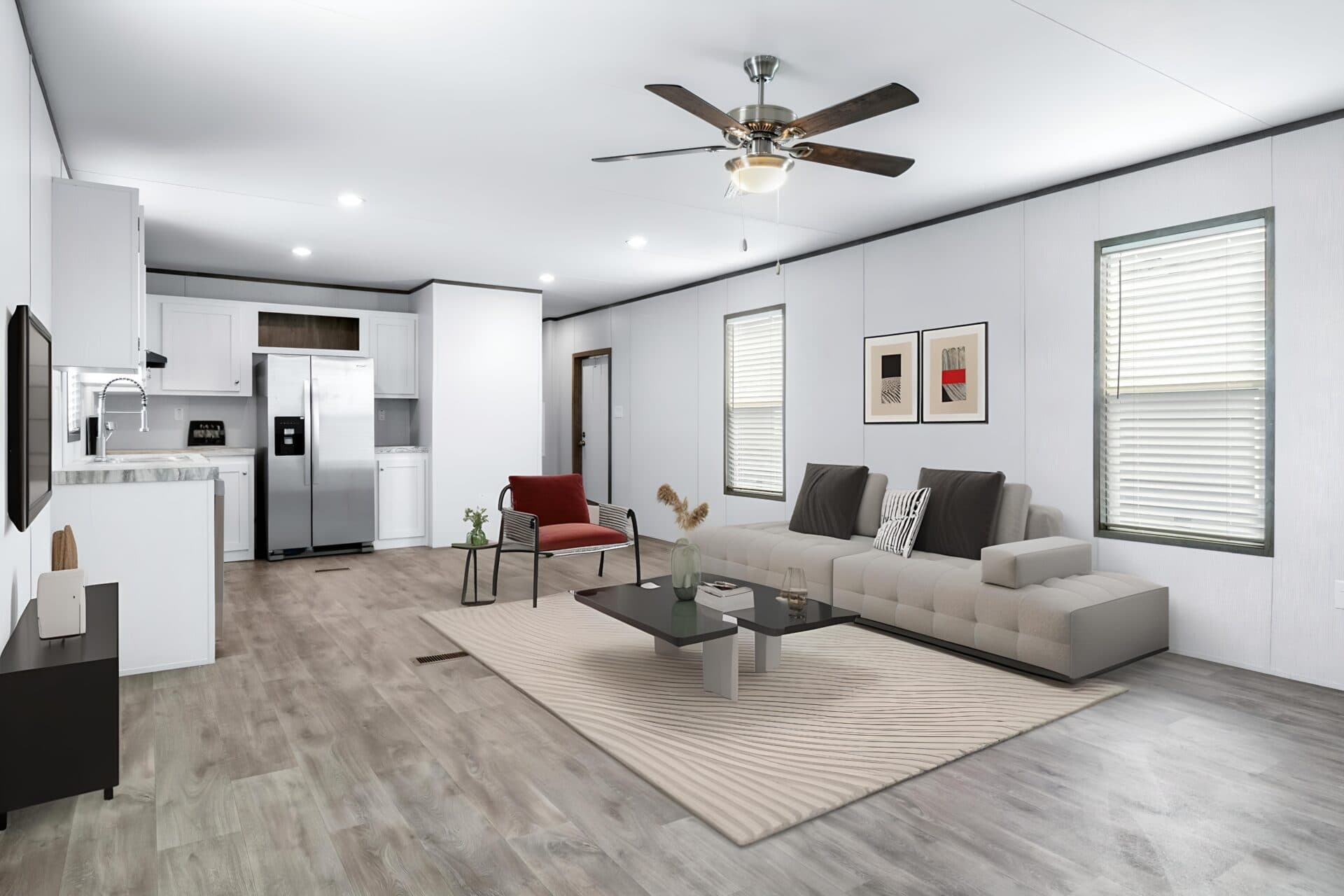 Tropic interior and hero home features