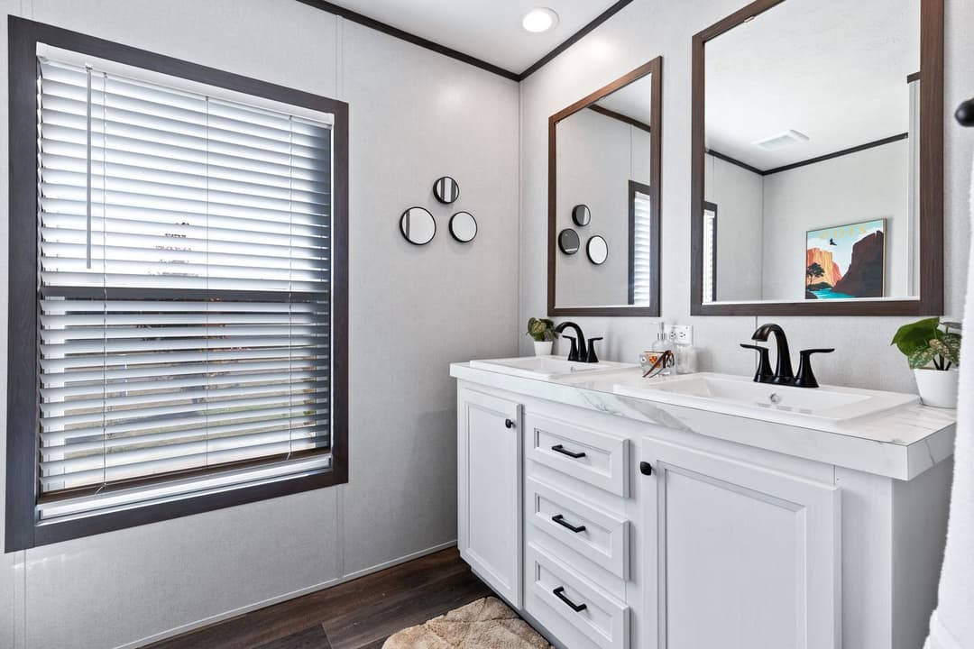 Breeze farmhouse bathroom home features